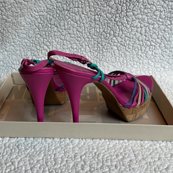 BCBG BG-Santos Multi-Color Cork Heel - Picture 3 of 12